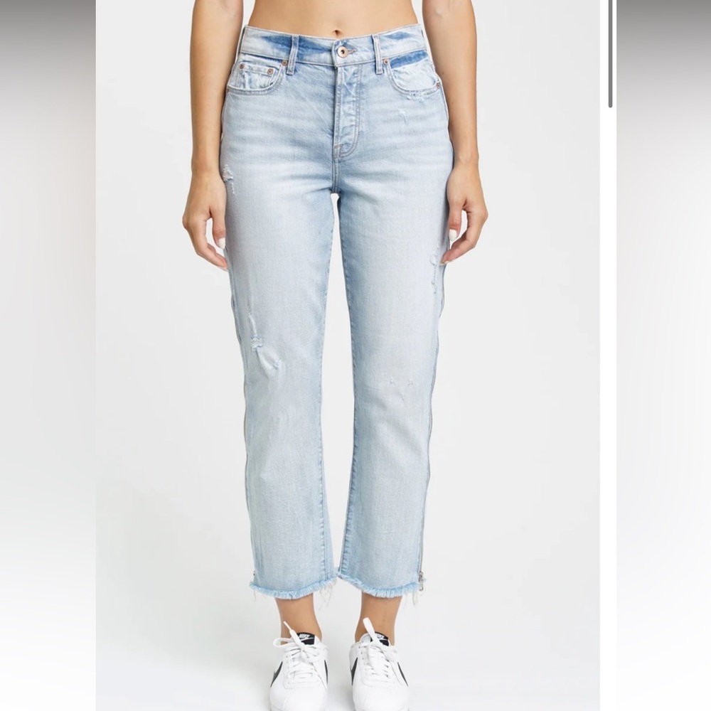 PISTOLA Charlie Utopia Zip High Rise Straight Leg Jean size 26 EUC - Picture 3 of 16